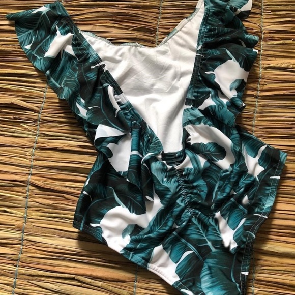 JUST IN  ♡ RIO Palm Print Swimsuit - Picture 8 of 8